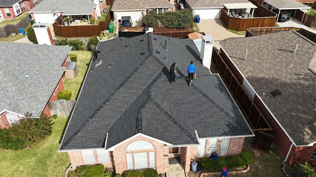 Slate & Tile Roof Repair work in progress on a Rio del Mar property